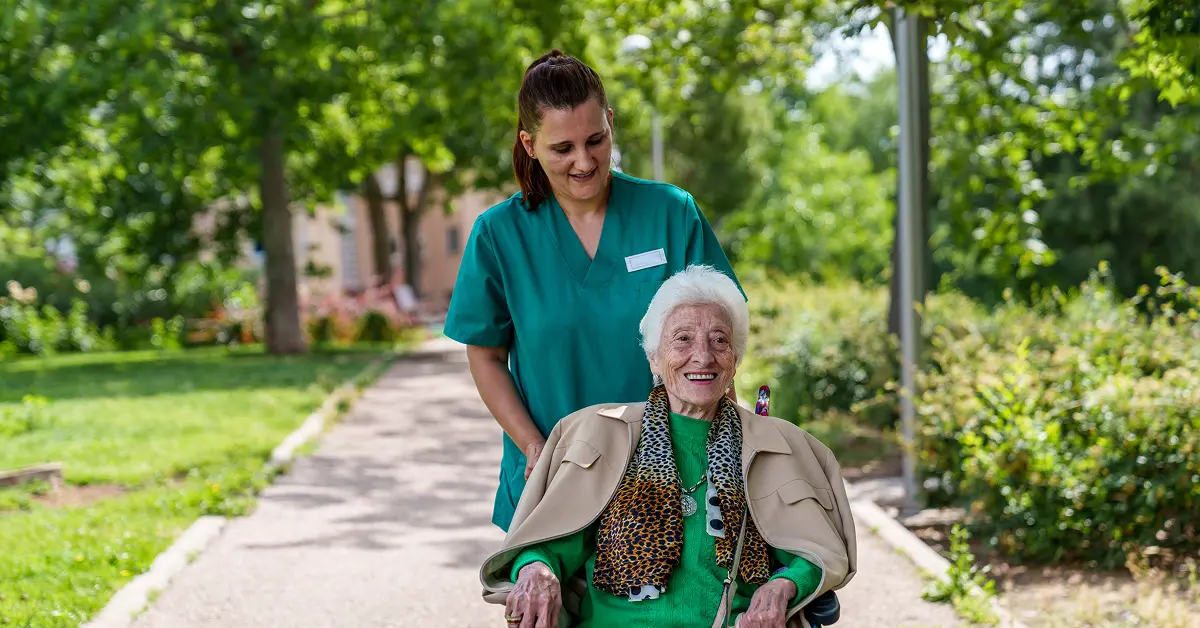  Image For Simple indoor exercises supported by senior caregivers